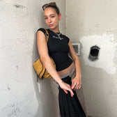Compassionate Short-Sleeve Stylish Black Tee