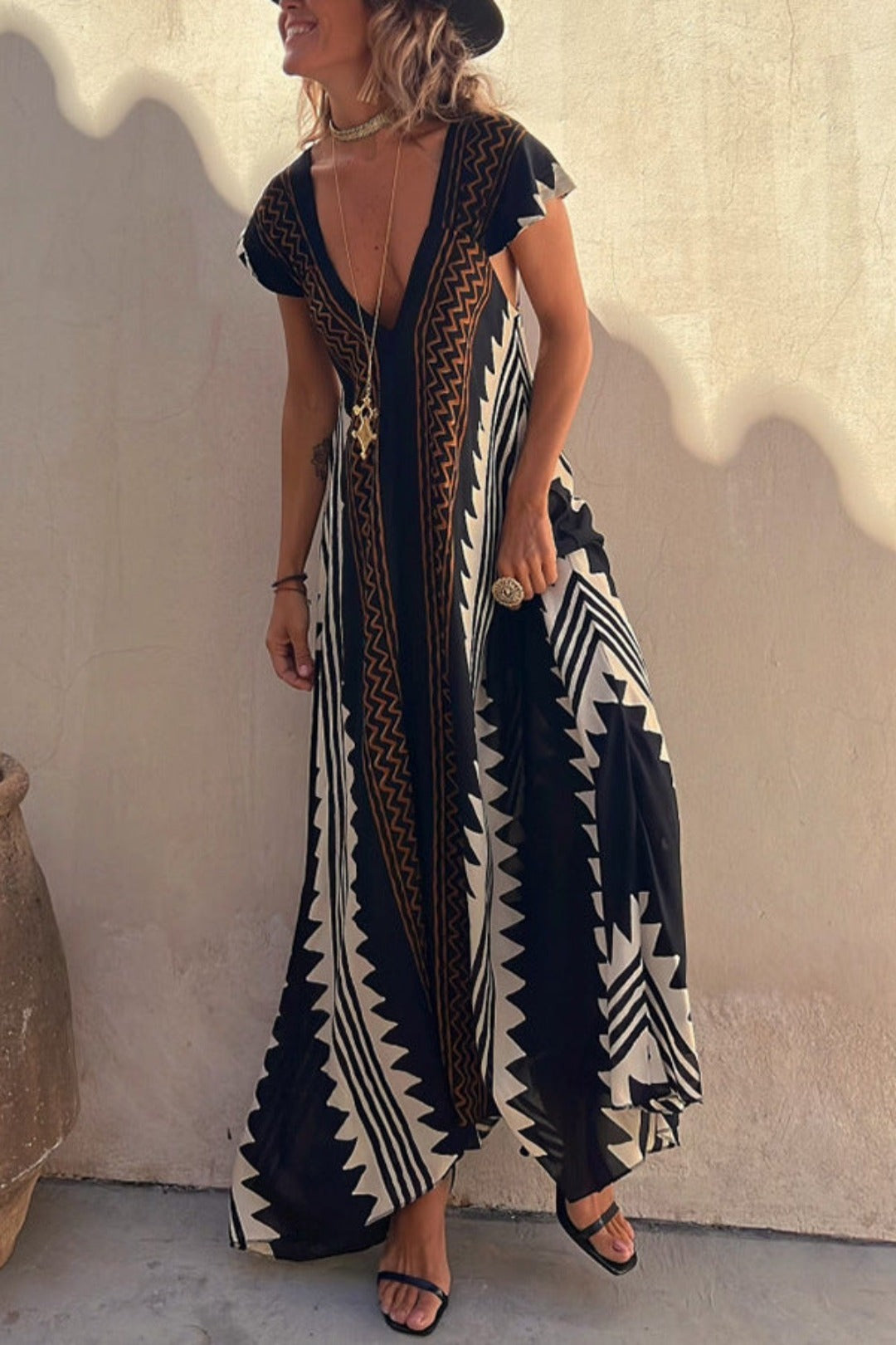Mara Minimalist Aztec Dress Designer Edit