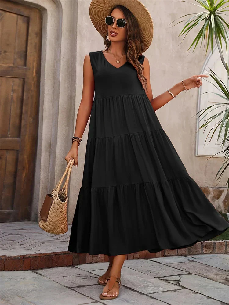 Joy | Sleeveless Dress Black