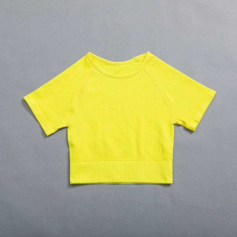 Mojoyce Solid Ribbed Yoga Pants Leggings Women Seamless Sport Leggings Gym Clothing Fitness High Waist Push Up Workout Tights Pants