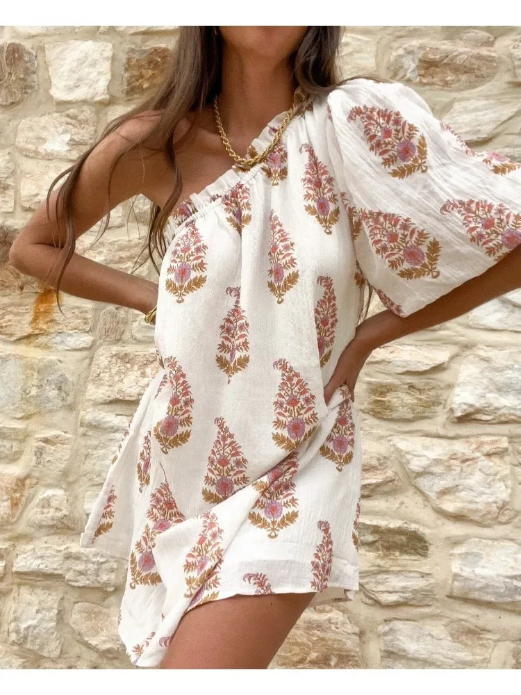 Helena Minimalist Boho Summer Dress Chic Silhouette Collection