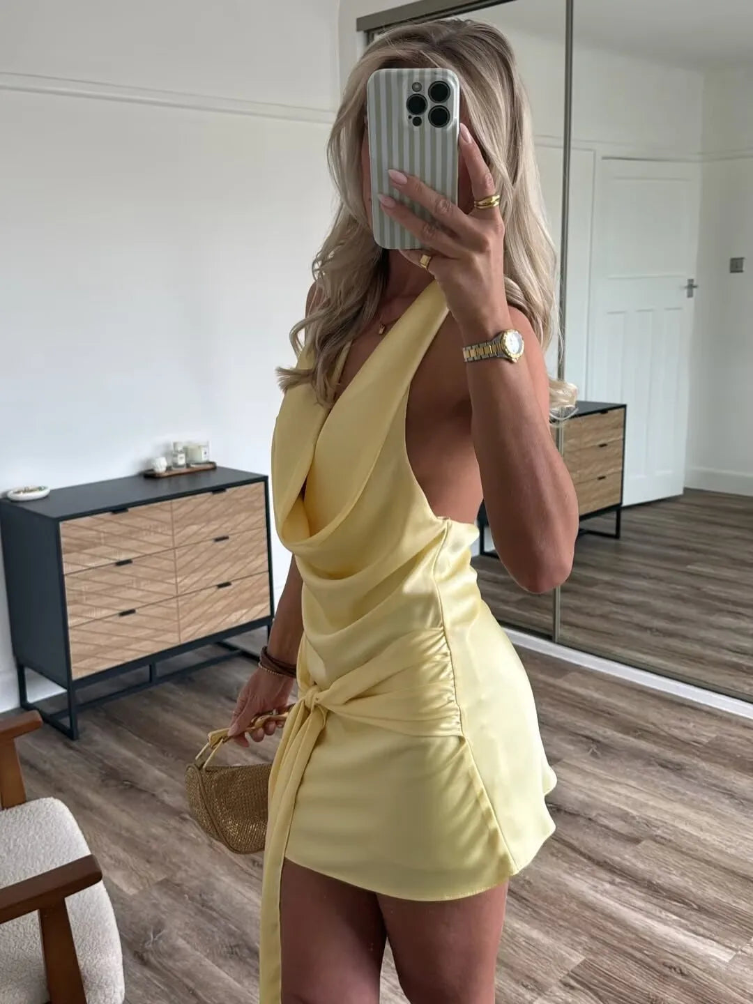 TERESIA SATIN MINI DRESS