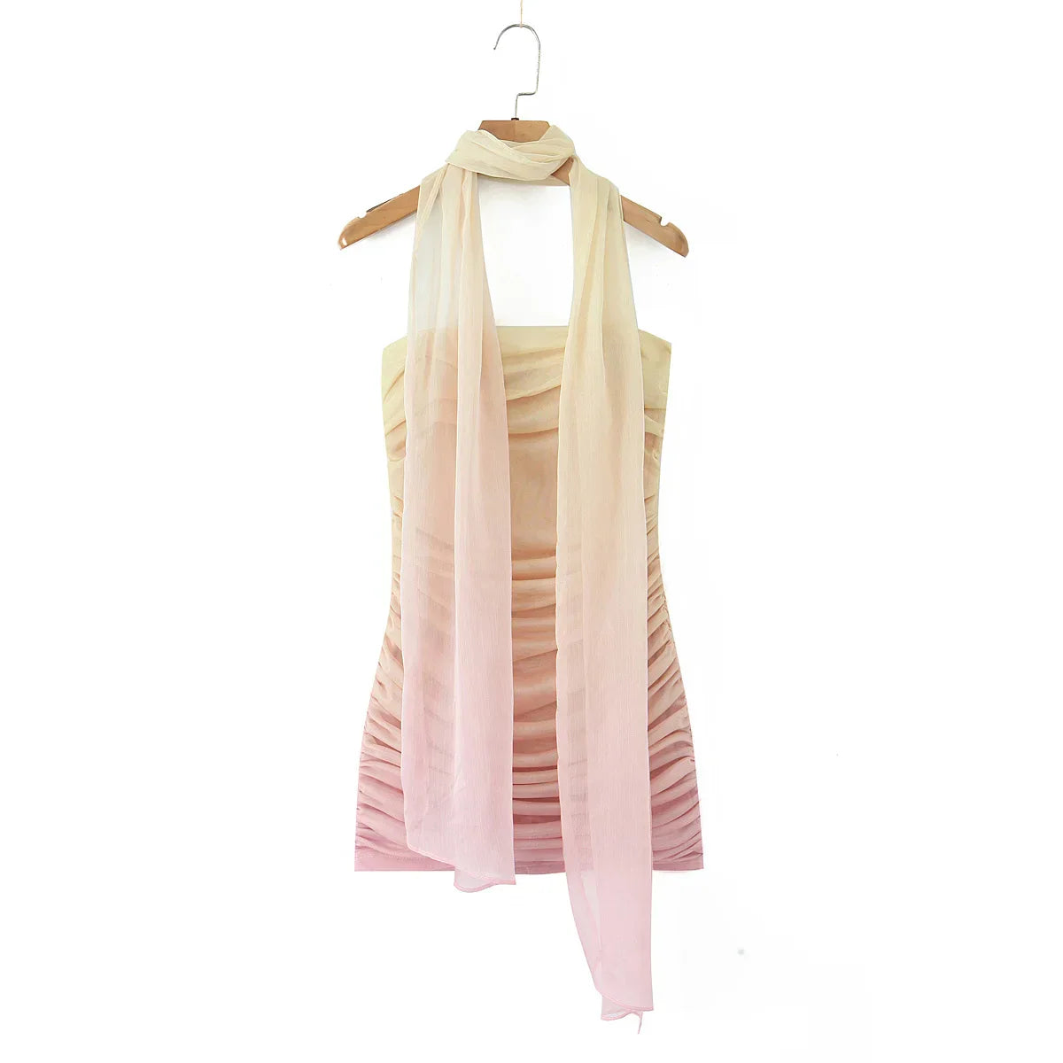 MICA MESH MINI DRESS Gradient