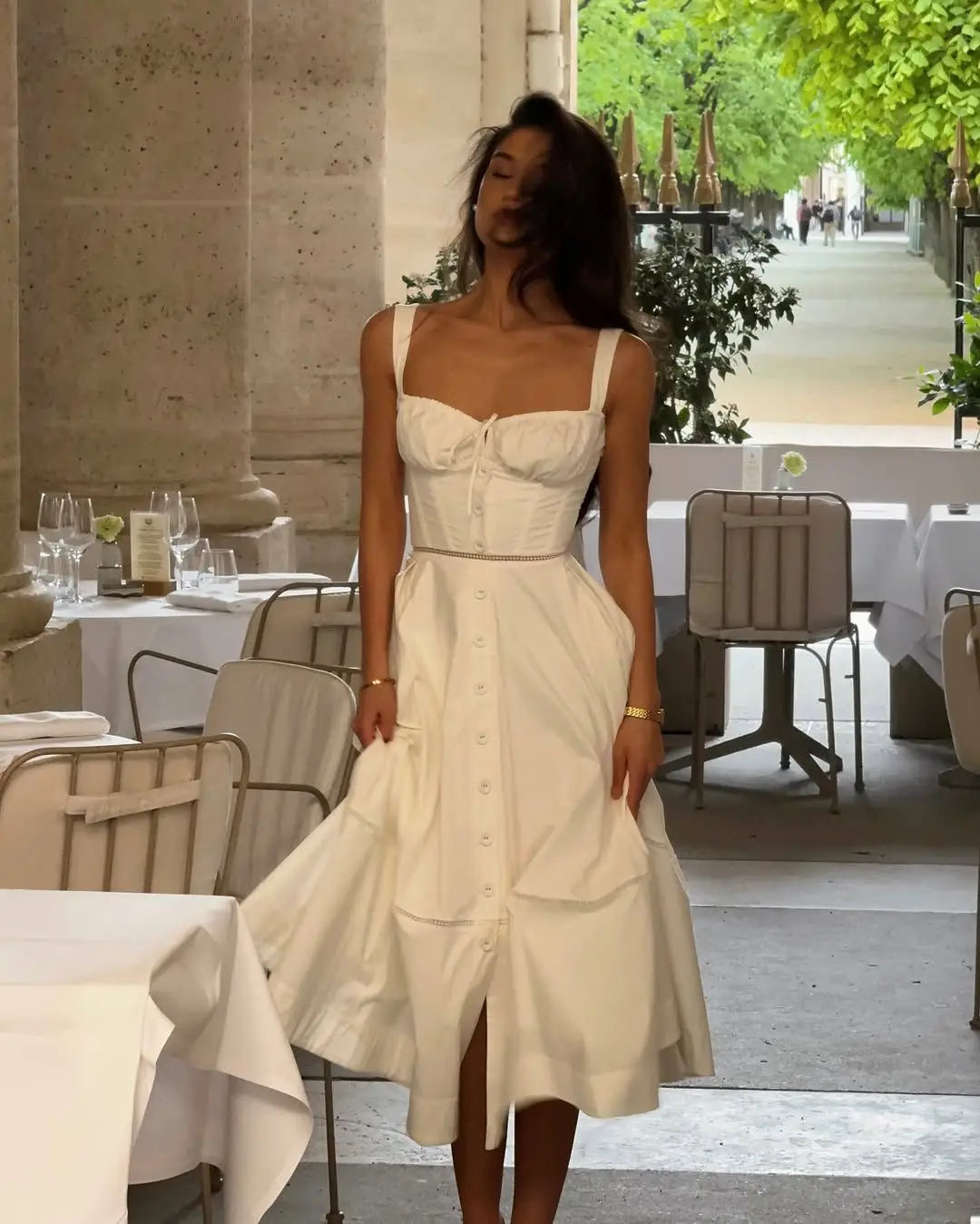 LAZA LACE UP DRESS
