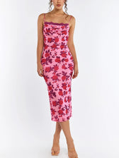 Gabi Elegant Midi Dress Print / Xs