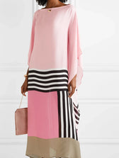 Boat Neck Batwing Sleeve Kaftan Maxi Dress 8