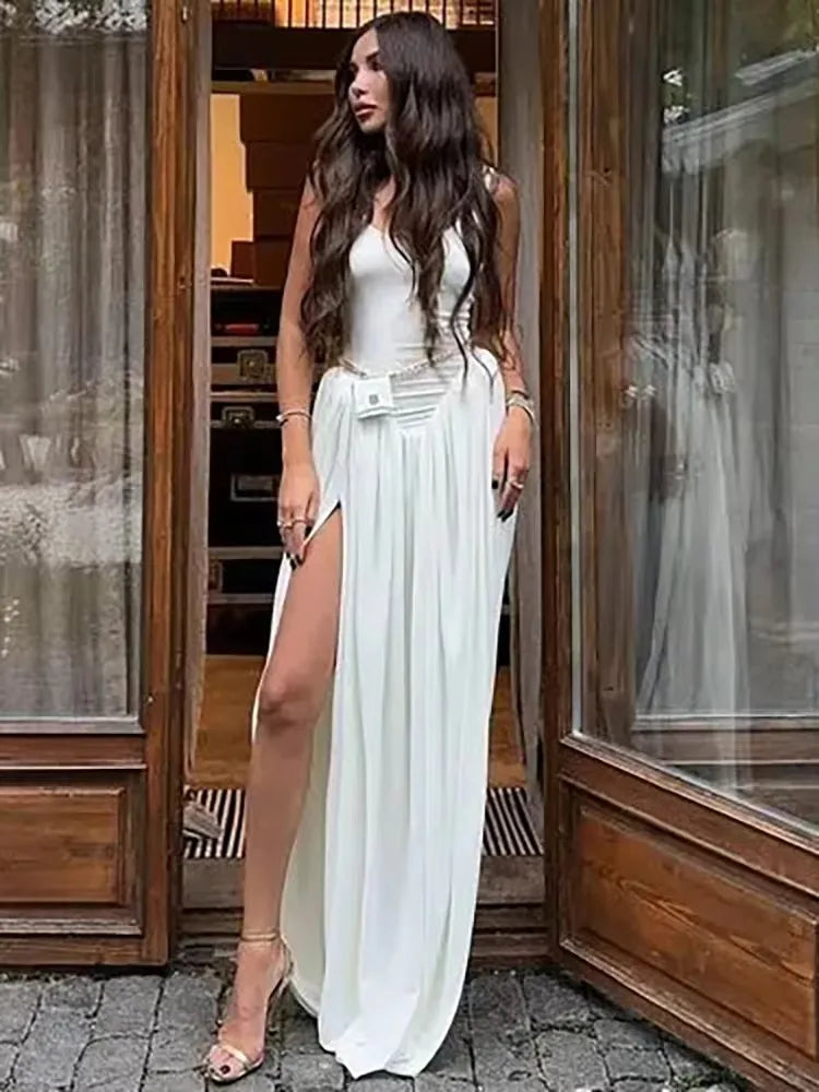 MORGAN MAXI DRESS White