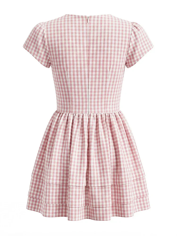 MARLEE PLAID MINI DRESS