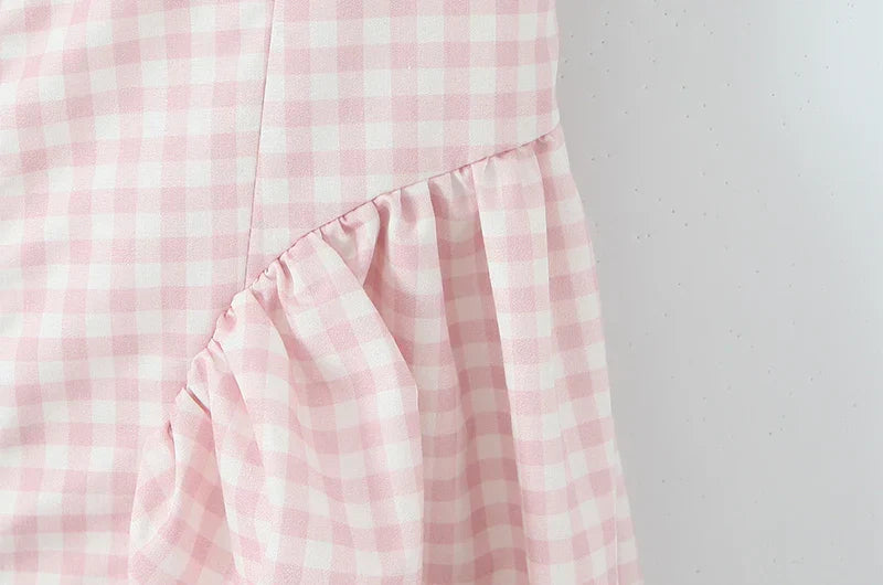 JOARDA PLAID MIDI DRESS