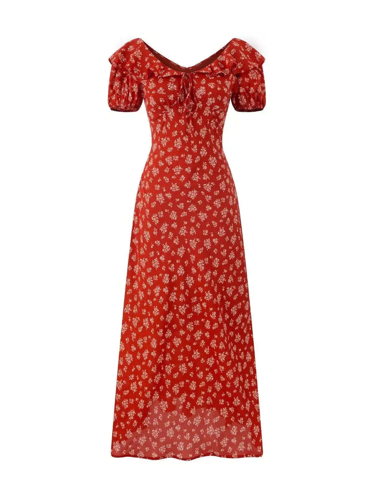 LUCIA MIDI DRESS Red