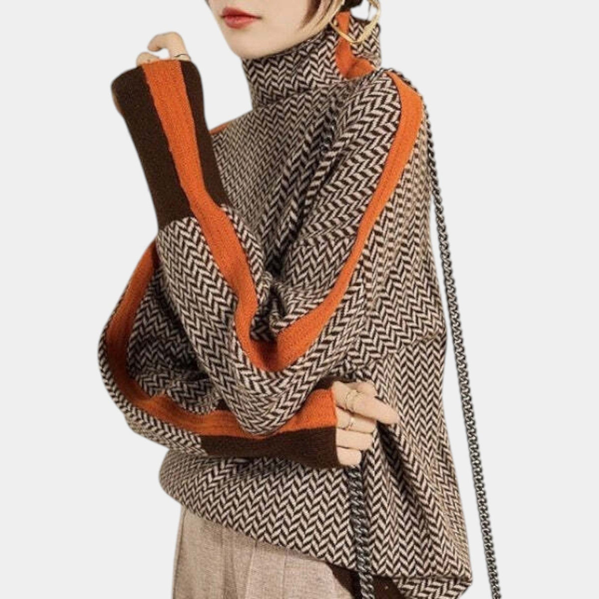 VIKTORIA - KNITTED TURTLENECK SWEATER