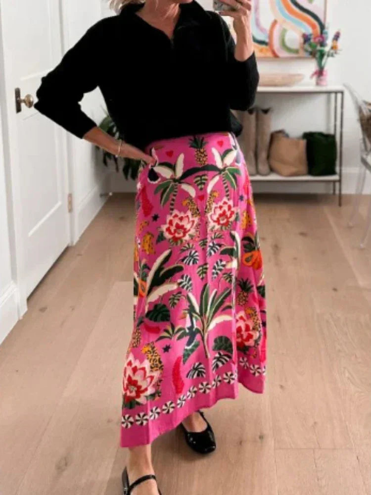 Raffaella Timeless Dress with Flowers Evening Wear Edit