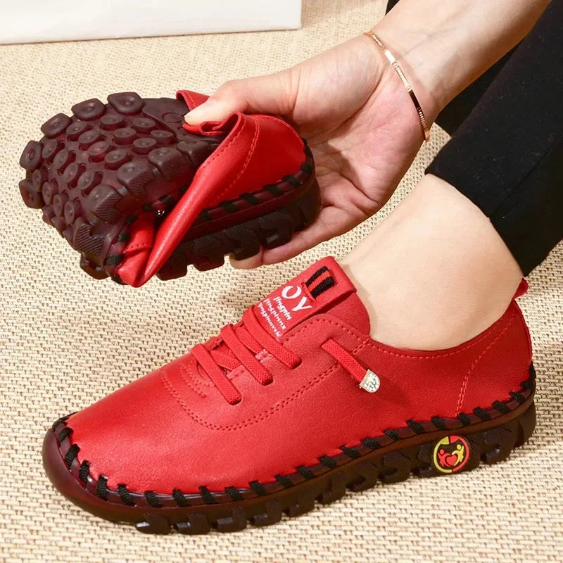 Hand Stitched Lace Up Moccasin Loafers 8