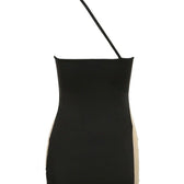 Mermaid Asymmetric Cut Out Mesh Mini Dress 14