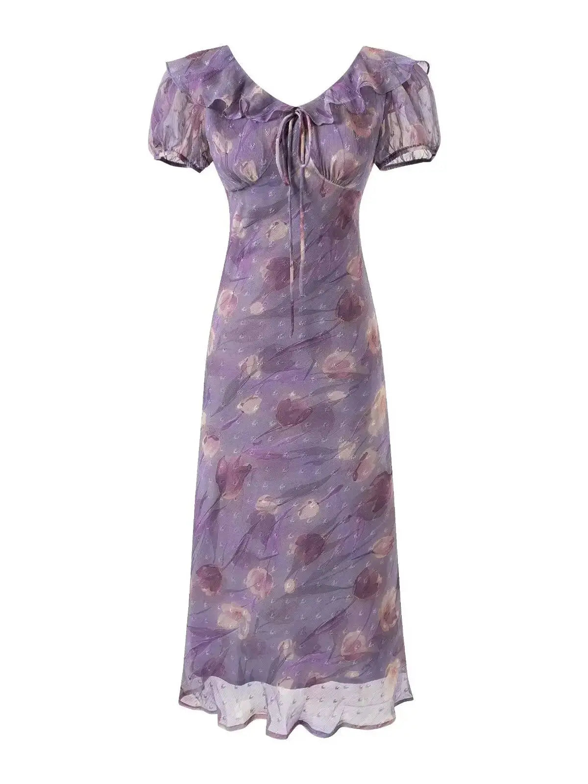 LUCIA MIDI DRESS Dark Purple