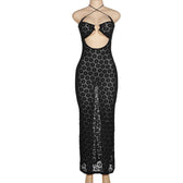 Make My Night Mesh Daisy Printed Maxi Dress 7