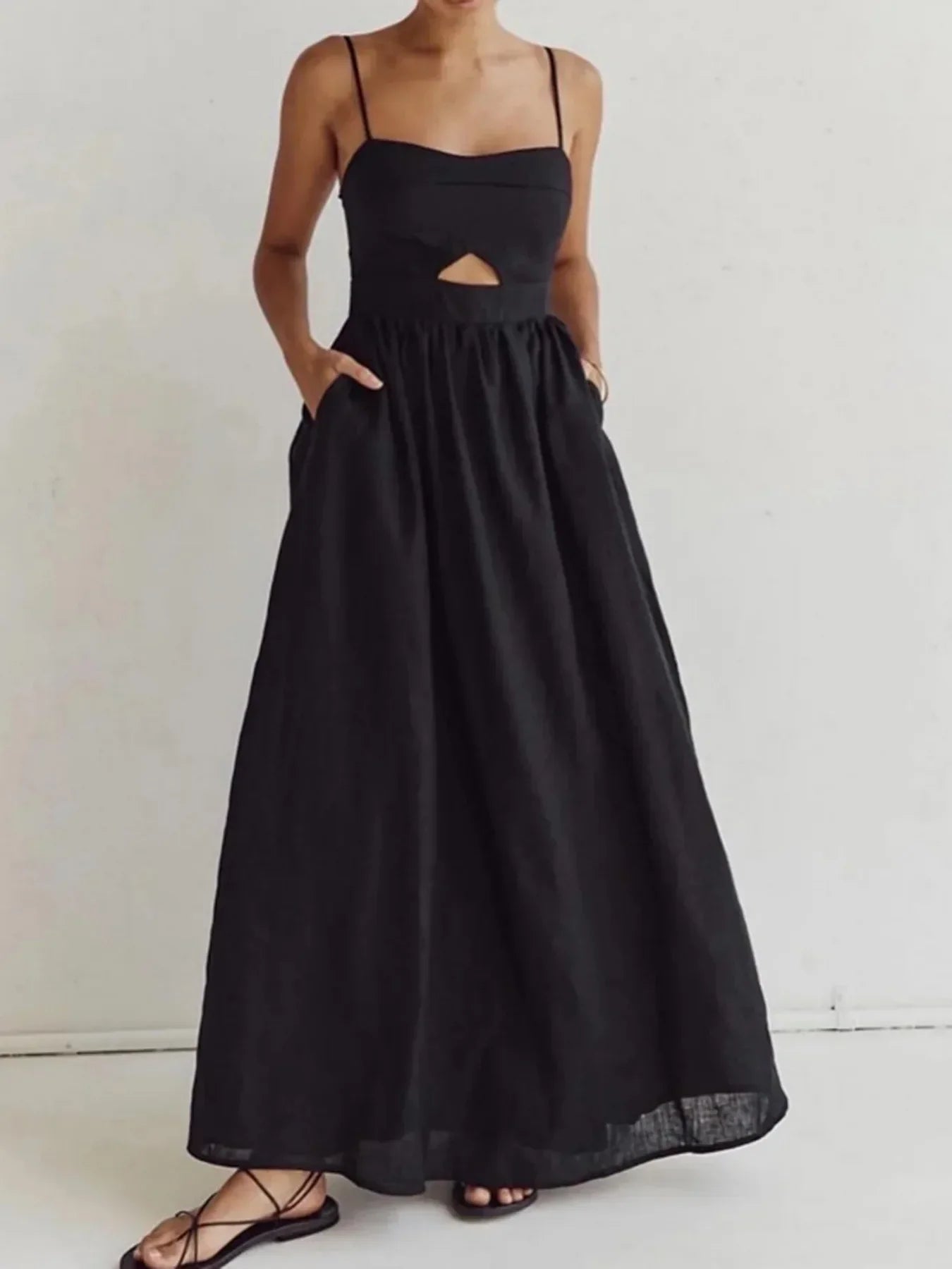 MILA MIDI DRESS Black