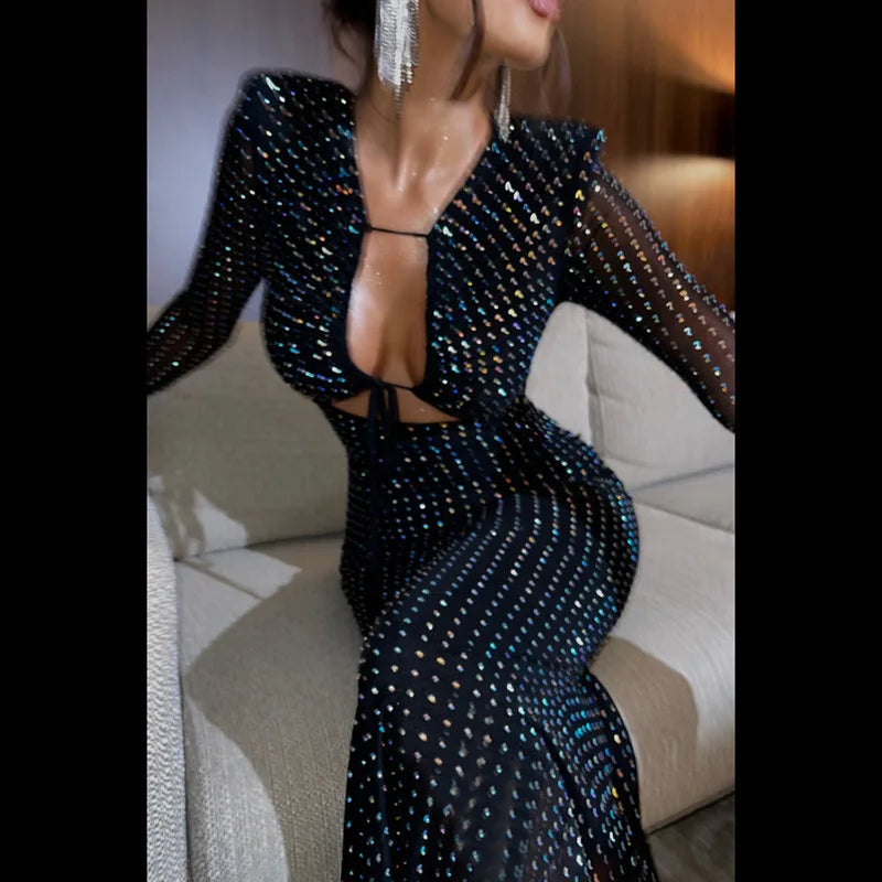 NEGINI MIDI DRESS Black
