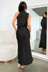 Sleeveless Off Shoulder Bodycon Elegant Maxi Dresses Wedding 27