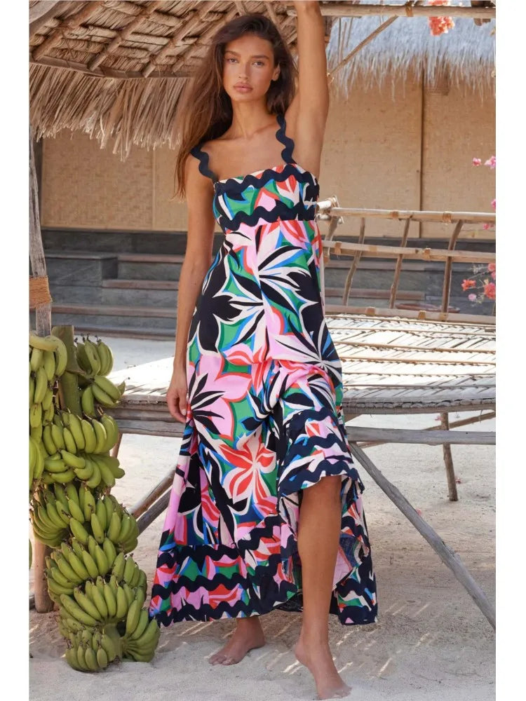 Solana | Refined Floral Maxi Dress