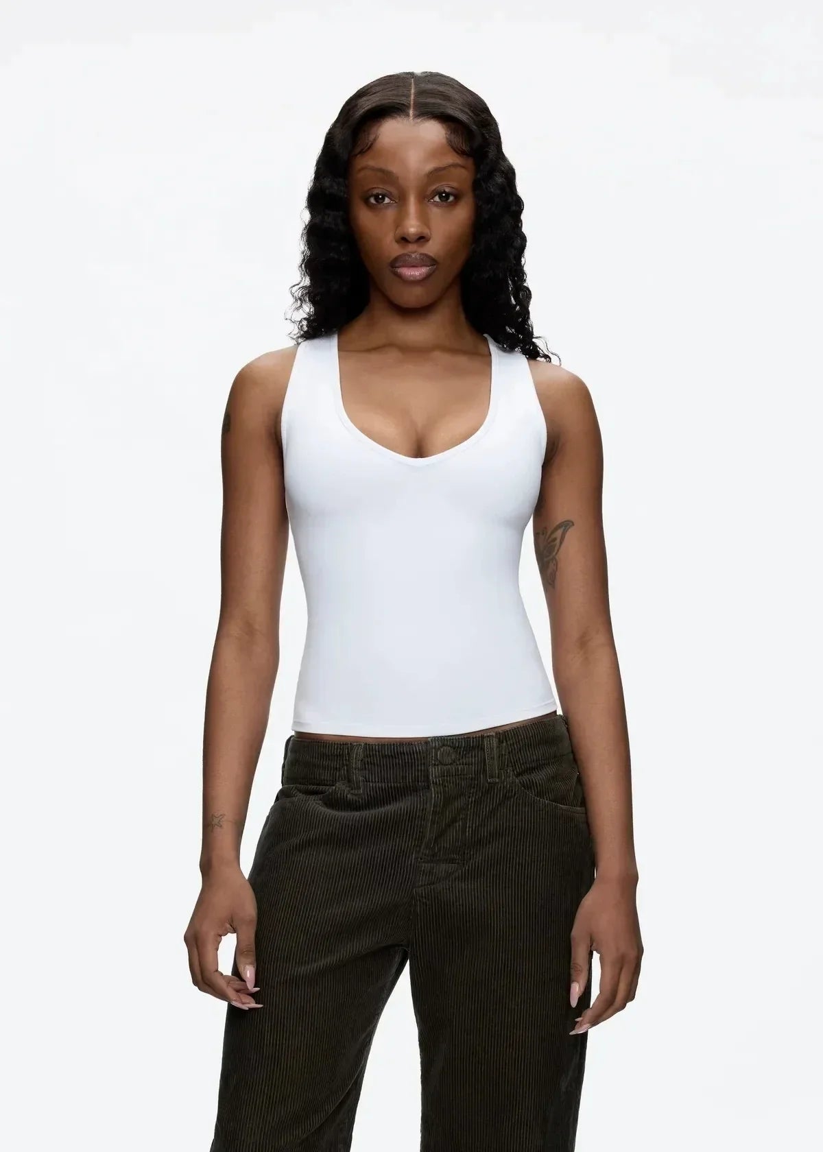 Minimalist Deep V Sexy IShaped Cami Top