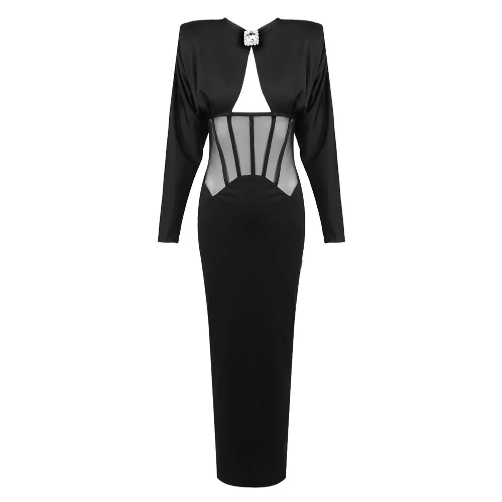 CORA MAXI DRESS Black