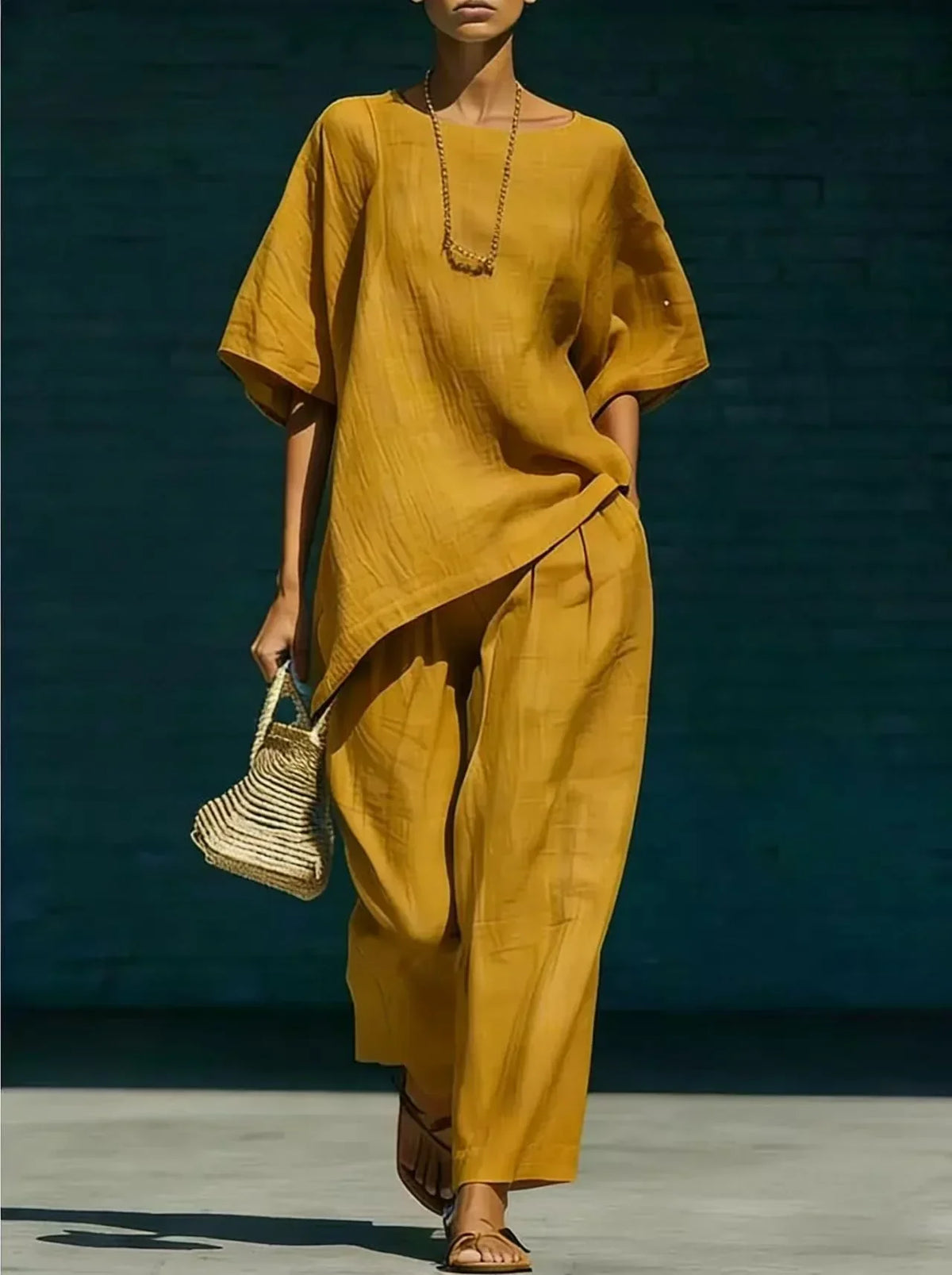 Kalynra Linen Pants Set