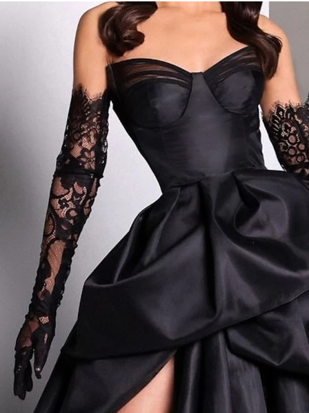 Sexy Ball Gown Strapless Burgundy Long Slit Party Dress Prom Dresses SD1513