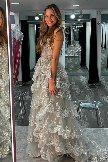 Pretty A-Line Straps Blush Pink Lace Long Prom Dresses Formal Evening Dress SD2203