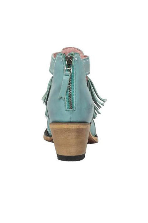 Hollow Tassels Chunky Heels Ankle Boots