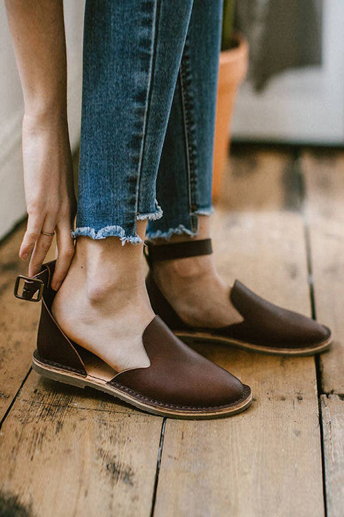 Ankle Strap Flats Sandal