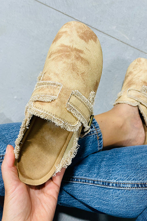 Fringed Serape Slip-on Slipper