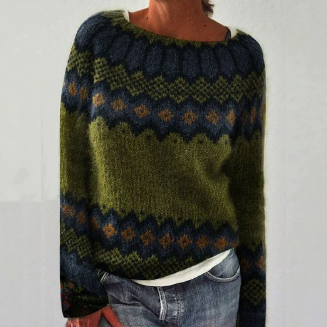 Willow | Retro Scandinavian Knitted Sweater