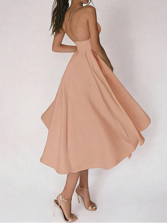 Rita Effortless V Neck Dress Statement Occasion Edit