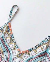 Paisley Print Spaghetti Strap Maxi Dress 6
