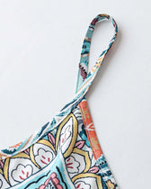 Paisley Print Spaghetti Strap Maxi Dress 7