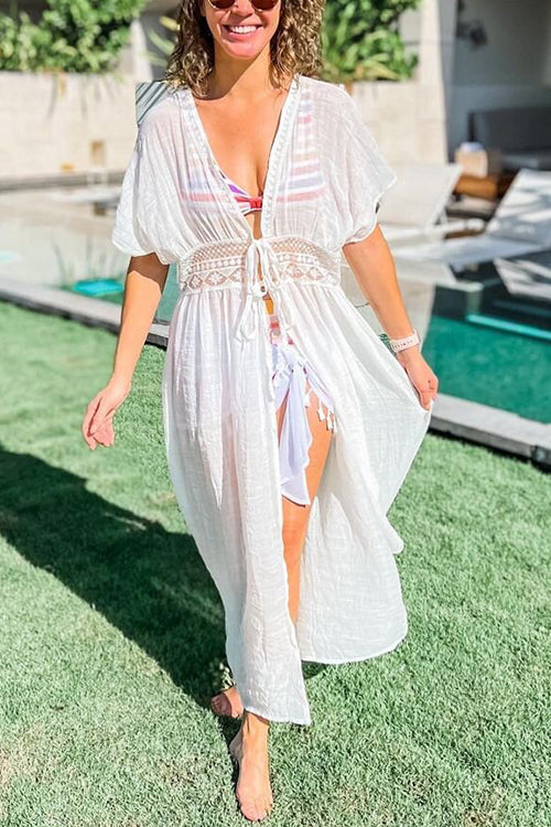 Lace Up Bat Cover Up