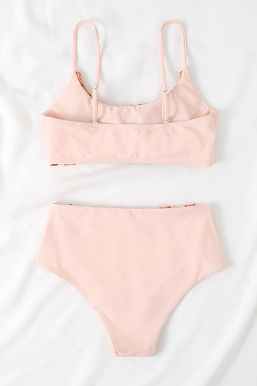 Ruffles High Waist Bikini Set