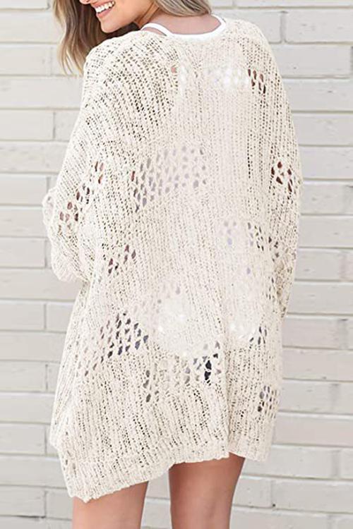 Crochet Knit Loose Cardigan