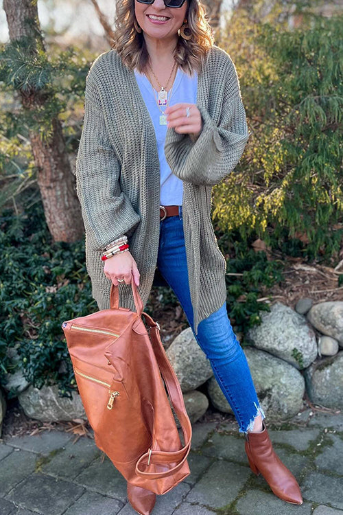 Open Front Classical Cardigan