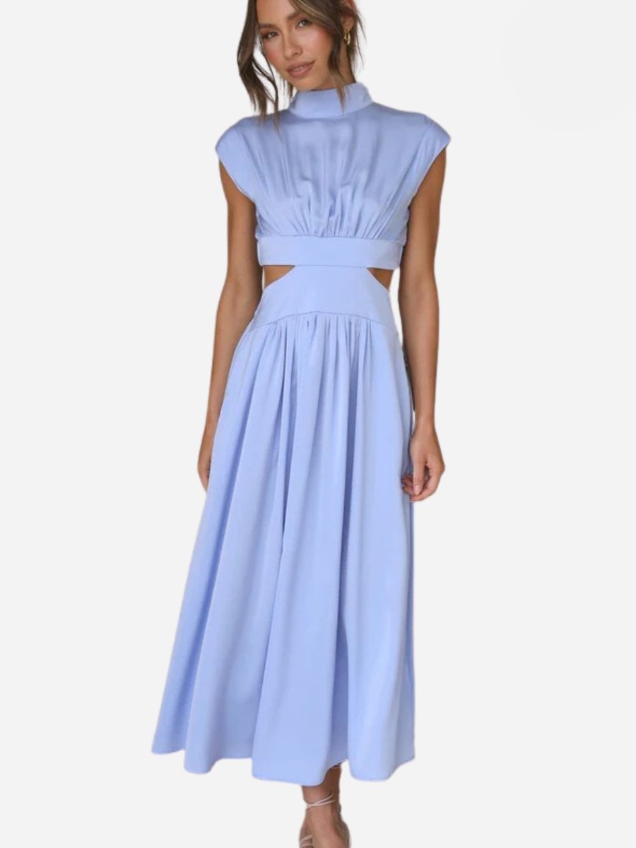 Virginia Boutique Summer Sleeveless Long Maxi Dress Chic Silhouette Collection