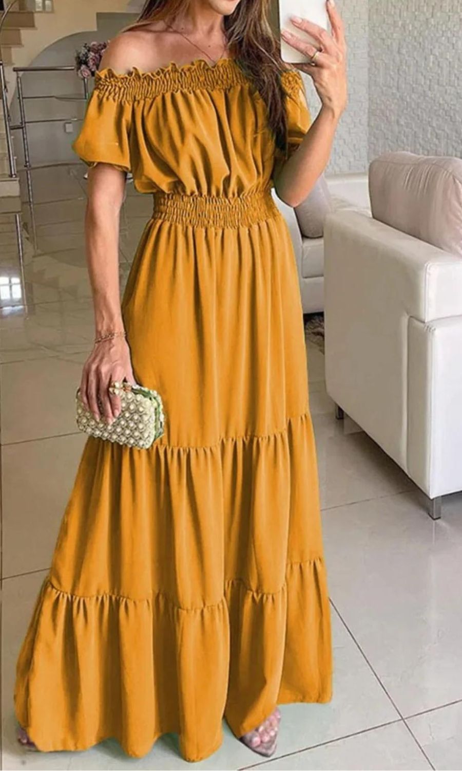Antonella Timeless Elastic Summer Dress Evening Wear Edit