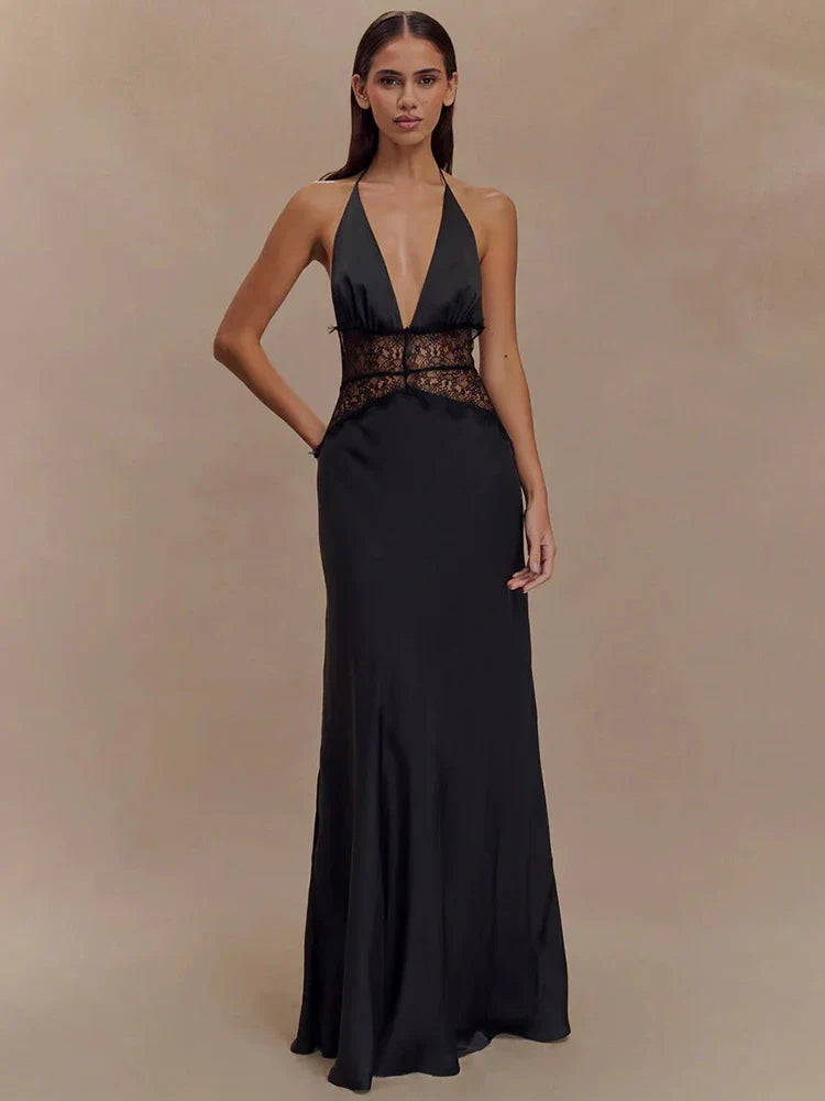 MARELA LACE MAXI DRESS Black