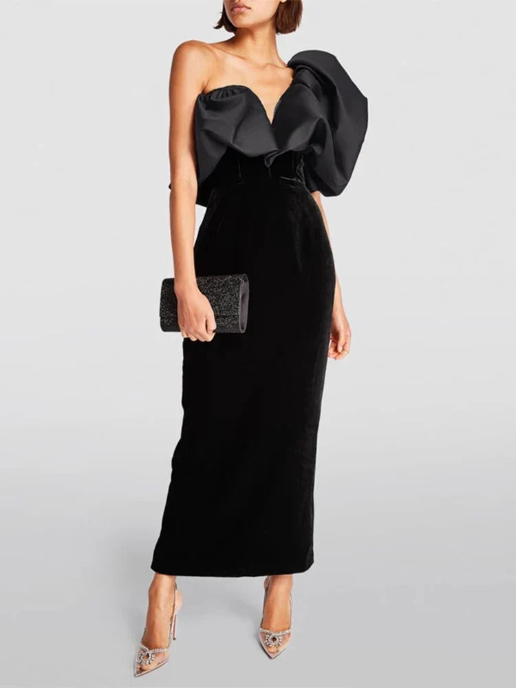 AURA MAXI DRESS Black