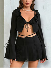 Kata Two Stylish Piece Set Black / Xs