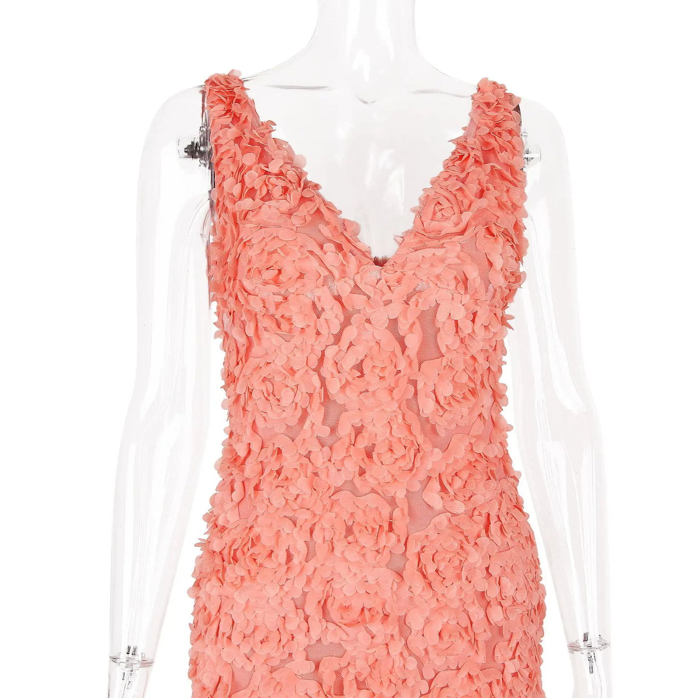 Deep V-Neck Mini Dress