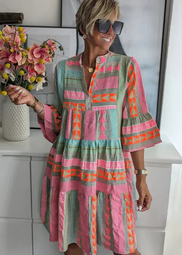 Ellie - Breathable Cotton Hemp Summer Dress S