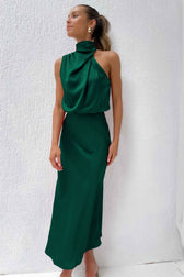 Sleeveless Off Shoulder Bodycon Elegant Maxi Dresses Wedding 13