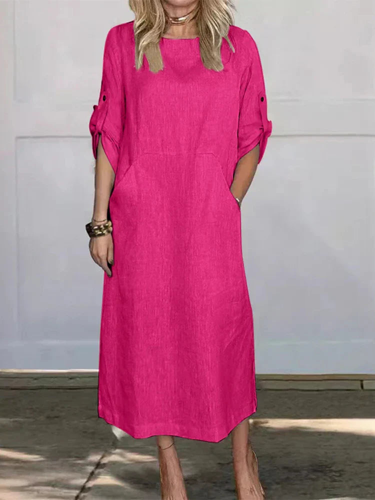 Isis Sweater Dress with Pockets for Women Elegant Evening Look