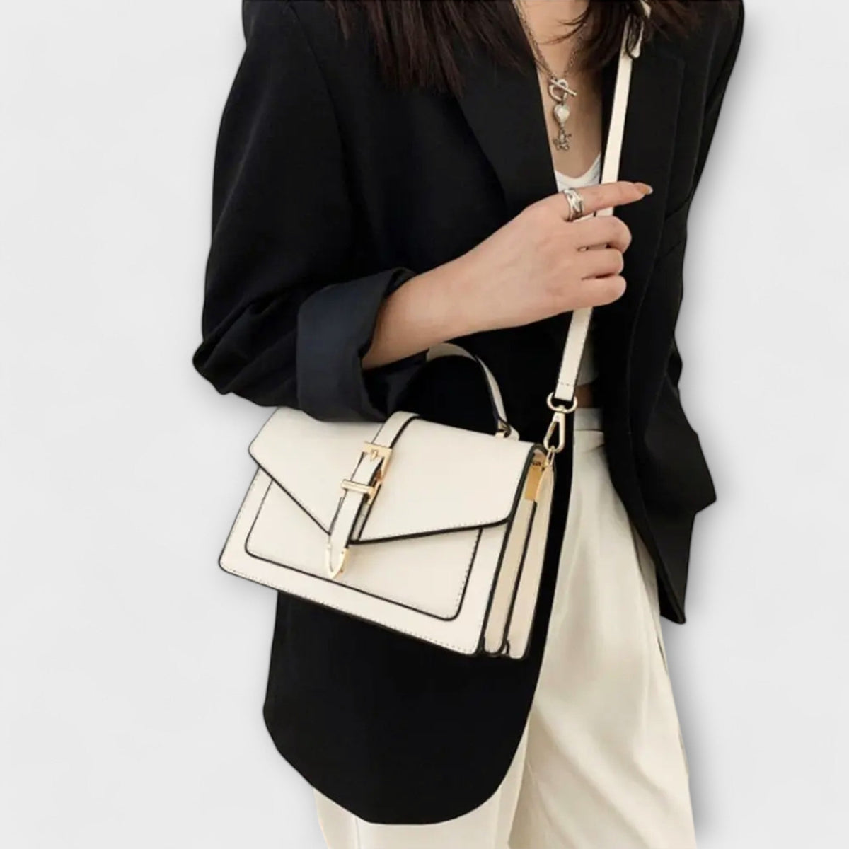 Buckle Flap Crossbody Bag